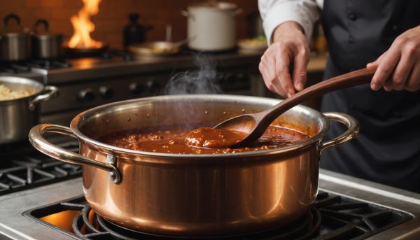 Réaliser un fond de veau brun bien réduit pour vos sauces riches
