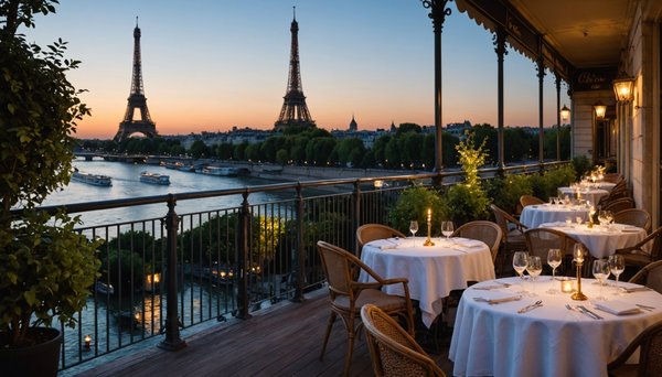 Top 8 des restaurants avec vue sur la tour eiffel à paris
